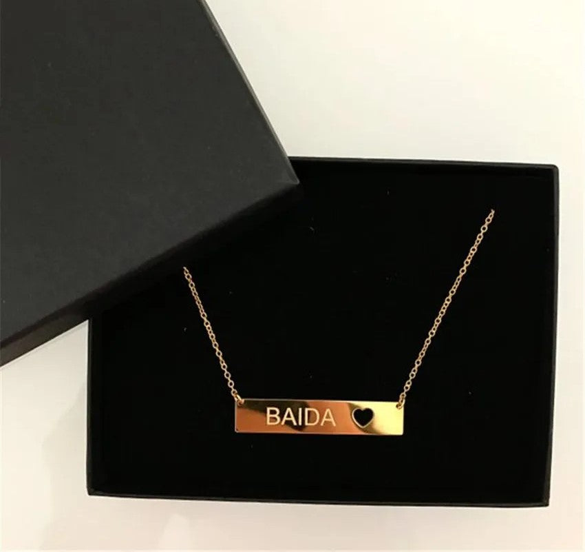 Nameplate Bar Necklace